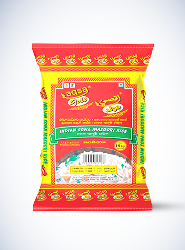 Aqsa Gold Sona Masoori Rice 18kg